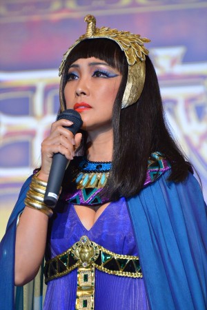 ミュージカル『王家の紋章』製作発表記者会見に登壇した濱田めぐみ