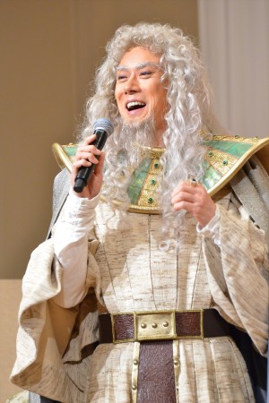 ミュージカル『王家の紋章』製作発表記者会見に登壇した山口祐一郎