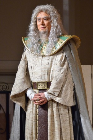 ミュージカル『王家の紋章』製作発表記者会見に登壇した山口祐一郎