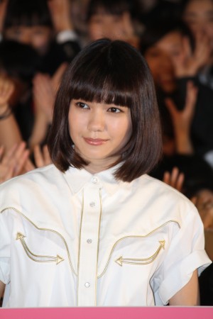 映画『オオカミ少女と黒王子』特別課外授業イベントに登壇した二階堂ふみ