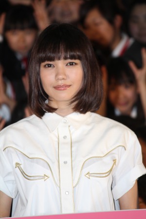 映画『オオカミ少女と黒王子』特別課外授業イベントに登壇した二階堂ふみ