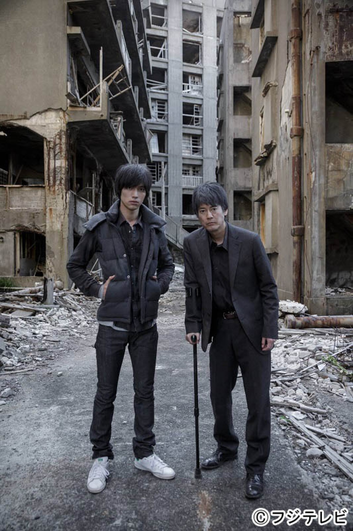 ドラマ『モンタージュ 三億円事件奇譚』で共演する福士蒼汰と唐沢寿明