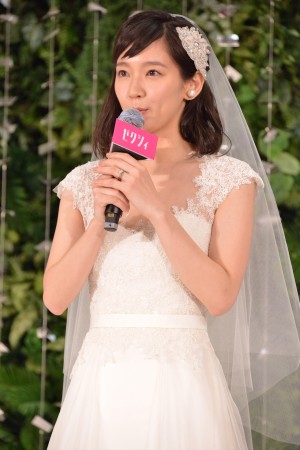 「ゼクシィ」の新CM＆CMソング発表会に登壇した吉岡里帆