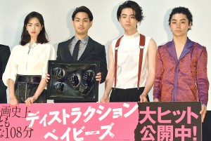 『ディストラクション・ベイビーズ』初日舞台挨拶の様子