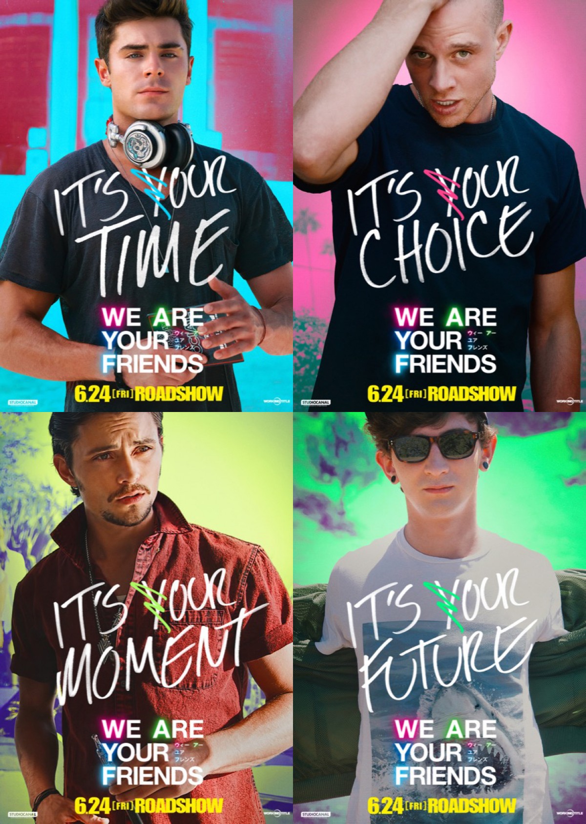 『WE ARE YOUR FRIENDS ウィー・アー・ユア・フレンズ』イケメンばかりのキャラクターポスターが解禁。