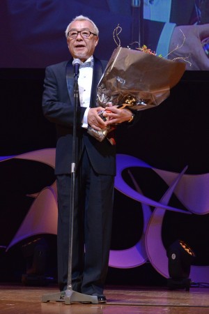 第25回日本映画批評家大賞アニメ部門授賞式に登壇した中尾隆聖