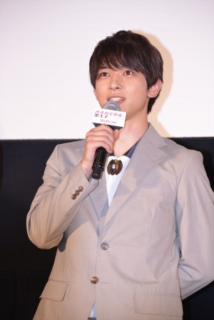 『オオカミ少女と黒王子』初日舞台挨拶に登壇した吉沢亮