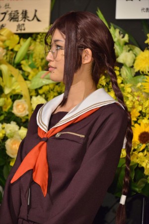 『ダンガンロンパ THE STAGE ～希望の学園と絶望の高校生～ 2016』囲み取材に登壇した七木奏音