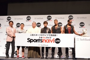 「スポナビライフ」の新CM発表会の様子
