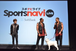 「スポナビライフ」の新CM発表会の様子