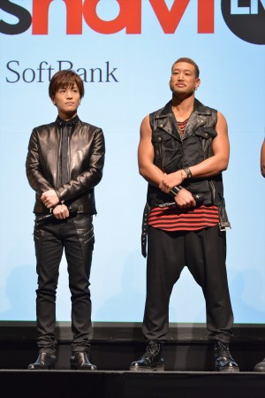 「スポナビライフ」新CM発表会に登場した岩田剛典と関口メンディー