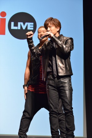 「スポナビライフ」新CM発表会に登場した岩田剛典と関口メンディー