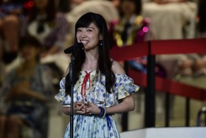 『第8回AKB48選抜総選挙』開票イベントの模様　第10位　武藤十夢