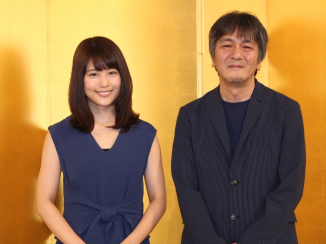 有村架純と岡田惠和、NHK連続テレビ小説『ひよっこ』発表会に登場