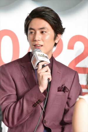 映画『闇金ウシジマくん Part3』『ザ・ファイナル』キャスト発表会見に登壇した間宮祥太朗