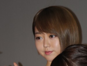 『存在する理由DOCUMENTARY of AKB48』プレミア上映会に登壇した峯岸みなみ