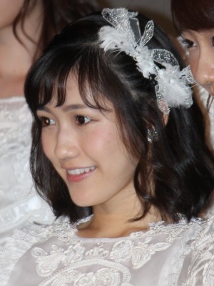 『存在する理由DOCUMENTARY of AKB48』プレミア上映会に登壇した渡辺麻友