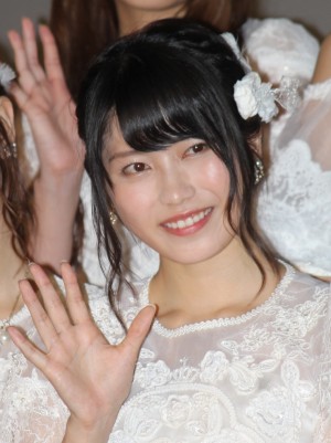 『存在する理由DOCUMENTARY of AKB48』プレミア上映会に登壇した横山由依