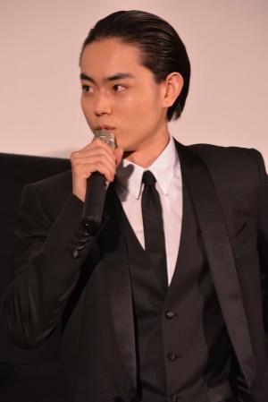 映画『セトウツミ』初日舞台挨拶に登壇した菅田将暉