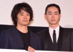 映画『セトウツミ』初日舞台挨拶に登壇した池松壮亮、菅田将暉