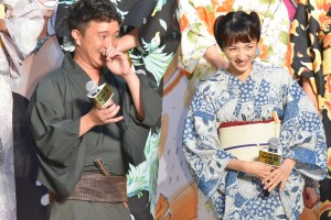 『ONE PIECE FILM GOLD』完成披露会見・舞台挨拶に登場した濱田岳と満島ひかり