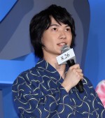 『君の名は。』完成披露試写会舞台挨拶に登壇した神木隆之介