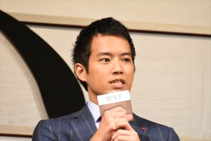 『怒り』完成報告会見に登壇した三浦貴大