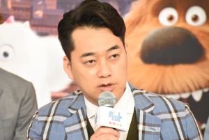 『ペット』吹替え版完成報告会見に登壇した設楽統