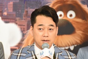 『ペット』吹替え版完成報告会見に登壇した設楽統