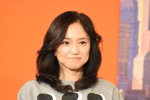 『ペット』吹替え版完成報告会見に登壇した永作博美