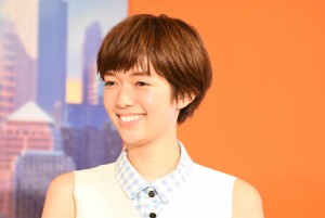 『ペット』吹替え版完成報告会見に登壇した佐藤栞里