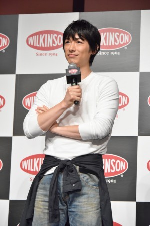 WILKINSON 新商品＆新CM発表会に出席したディーン・フジオカ