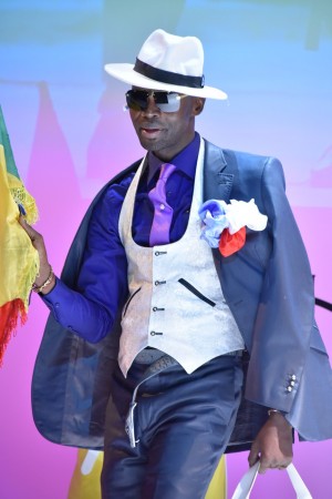 コンゴのオシャレ集団＝SAPEUR（サプール）、「～ミレストで日本を旅するサプール～コラボバッグ発売記念イベント」に出席