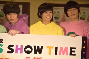 北村諒、小澤廉、赤澤遼太郎『おそ松さん on STAGE ～SIX MEN’S SHOW TIME～』制作発表会見