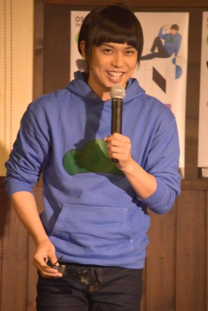 柏木佑介『おそ松さん on STAGE ～SIX MEN’S SHOW TIME～』制作発表会見にて