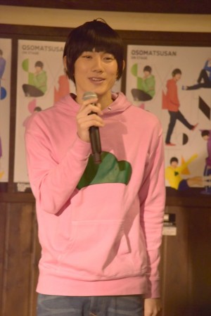 赤澤遼太郎『おそ松さん on STAGE ～SIX MEN’S SHOW TIME～』制作発表会見にて