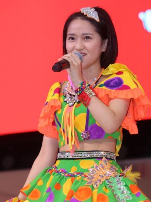 こぶしファクトリー「3rdシングル発売記念イベント」に出席した田口夏実