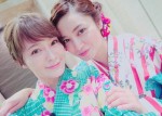 貫地谷しほり、平愛梨と鮮やかな浴衣2ショット披露 “同じ誕生日”で親近感も…？