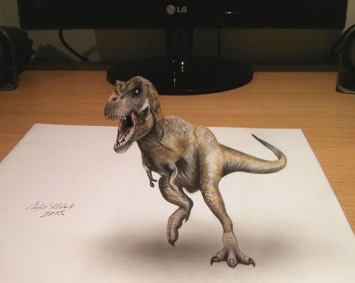 実は3Dじゃない！ 3Dにしか見えないイラストが話題