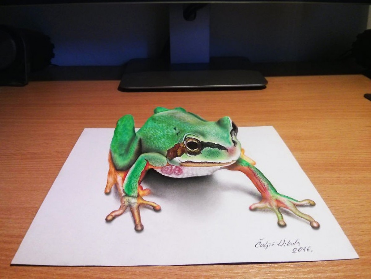 実は3Dじゃない！ 3Dにしか見えないイラストが話題