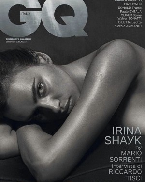 GQイタリア版で美しいヌードを披露したイリーナ・シェイク