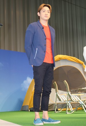 新型SERENA体験イベントに出席した、山本耕史