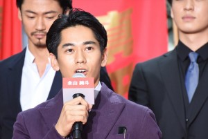 永山絢斗、『真田十勇士』レッドカーペットにて