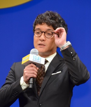 濱田岳、『グッドモーニングショー』完成披露試写会にて
