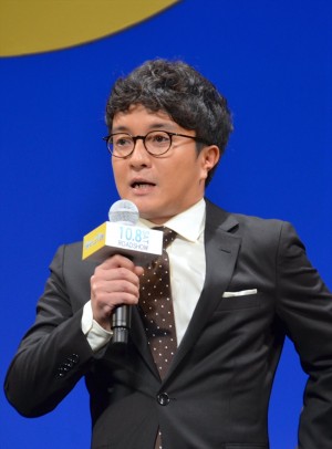 濱田岳、『グッドモーニングショー』完成披露試写会にて