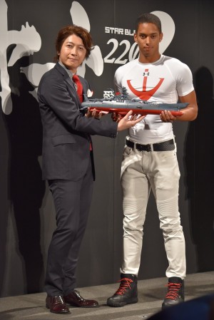 小野大輔、ケンブリッジ飛鳥選手『宇宙戦艦ヤマト2202　愛の戦士たち』製作発表会にて