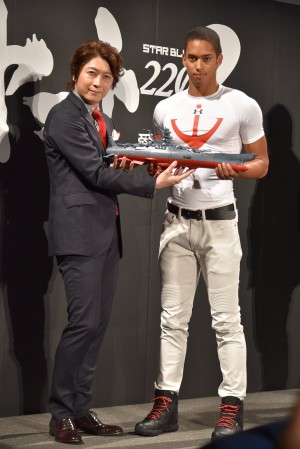 小野大輔、ケンブリッジ飛鳥選手『宇宙戦艦ヤマト2202　愛の戦士たち』製作発表会にて