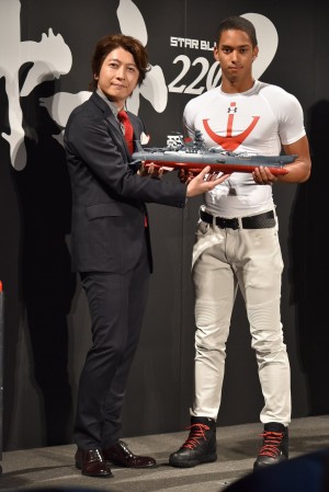 小野大輔、ケンブリッジ飛鳥選手『宇宙戦艦ヤマト2202　愛の戦士たち』製作発表会にて