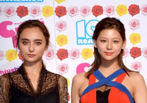 『CUTIE HONEY‐TEARS‐』完成披露上映会に出席した西内まりや＆石田ニコル