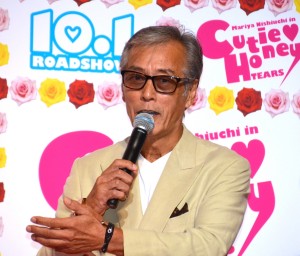 『CUTIE HONEY‐TEARS‐』完成披露上映会に出席した岩城滉一